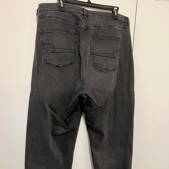 AE Stretch Super High-Waisted Ankle Straight Jean • 16 CURVY - Picture 3 of 5